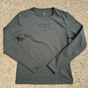 YEEZY Gap Second Skin Green yzy Long Sleeve tee with chest pocket size MEDIUM